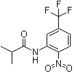 2-甲基-N-[2-硝基-5-(三氟甲基)苯基]丙酰胺分子结构 (CAS 151262-93-0)