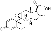 (9b,11b,16a)-9,11-环氧-21-羟基-16-甲基孕-1,4-二烯-3,20-二酮分子结构 (CAS 151265-33-7)