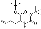 2-(叔丁氧羰基氨基)-5-己烯酸叔丁酯分子结构 (CAS 151294-93-8)