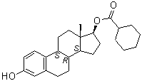 雌二醇 17-环己烷甲酸酯分子结构 (CAS 15140-27-9)