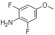 2,6-二氟-4-甲氧基苯胺分子结构 (CAS 151414-47-0)