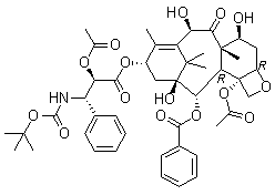 2'-O-乙酰基多西他赛分子结构 (CAS 151509-27-2)