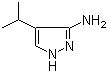 4-异丙基-1H-吡唑-3-胺分子结构 (CAS 151521-49-2)