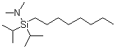 N,N-二甲基-1,1-二异丙基-1-辛基硅烷胺分子结构 (CAS 151613-25-1)
