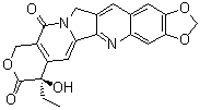 10,11-(亚甲二氧基)-20(R)-喜树碱分子结构 (CAS 151636-76-9)