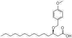 CAS # 151663-62-6, (3R)-3-[(4-Methoxyphenyl)methoxy]tetradecanoic acid