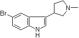CAS 登录号：151680-85-2, 5-溴-3-(1-甲基吡咯烷-3-基)-1H-吲哚