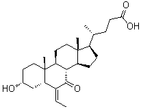 (3alpha,5beta,6Z)-6-Ethylidene-3-hydroxy-7-oxocholan-24-oic acid molecular structure (CAS 1516887-34-5)
