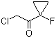 2-氯-1-(1-氟环丙基)乙酮分子结构 (CAS 151697-21-1)