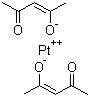 二(乙酰丙酮)铂(II)分子结构 (CAS 15170-57-7)
