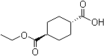 反式-1,4-环己烷二羧酸单乙酯分子结构 (CAS 15177-66-9)
