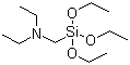 二乙胺基甲基三乙氧基硅烷分子结构 (CAS 15180-47-9)