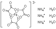 CAS 登录号：15187-32-3, 三草酸合铁酸三铵盐三水合物