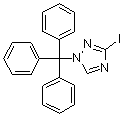 3-碘-1-(三苯基甲基)-1H-1,2,4-三唑分子结构 (CAS 151899-62-6)