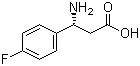 (R)-3-氨基-3-(4-氟苯基)丙酸分子结构 (CAS 151911-23-8)