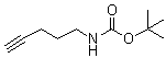 N-(4-戊炔基)氨基甲酸叔丁酯分子结构 (CAS 151978-50-6)