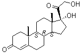 structure of CAS# 152-58-9, 11-Deoxycortisol