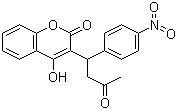 CAS 登录号：152-72-7, 醋硝香豆素, 3-(1-对硝基苯基-3-氧代丁基)-4-羟基-2H-1-苯并吡喃-2-酮