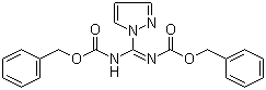 structure of CAS# 152120-55-3, N,N'-双(苄氧羰基)-1H-吡唑-1-甲脒