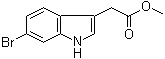 structure of CAS# 152213-63-3, 6-溴-1H-吲哚-3-乙酸甲酯