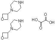 1-(3-氧杂环丁基)哌嗪半草酸盐分子结构 (CAS 1523571-19-8)