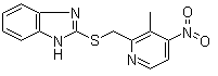 2-[(3-甲基-4-硝基-2-吡啶基)甲硫基]-1H-苯并咪唑分子结构 (CAS 152402-98-7)