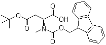 Fmoc-N-甲基-L-天冬氨酸 4-叔丁酯分子结构 (CAS 152548-66-8)