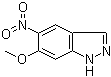 6-甲氧基-5-硝基-1H-吲唑分子结构 (CAS 152626-75-0)
