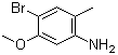 4-溴-5-甲氧基-2-甲基苯胺分子结构 (CAS 152626-77-2)