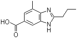 2-正丙基-4-甲基-6-羧基苯并咪唑分子结构 (CAS 152628-03-0)
