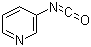 吡啶-3-基异氰酸酯分子结构 (CAS 15268-31-2)