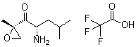 (2S)-2-Amino-4-methyl-1-[(2S)-2-methyl-2-oxiranyl]-1-pentanone 2,2,2-trifluoroacetate (1:1) molecular structure (CAS 1528769-14-3)