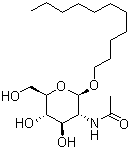 十一烷基-2-乙酰氨基-2-脱氧-beta-D-吡喃葡糖苷分子结构 (CAS 152914-68-6)