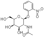 structure of CAS# 152957-34-1, 2-硝基苯基 2-(乙酰氨基)-2-脱氧-beta-D-吡喃半乳糖苷