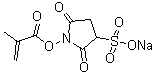 2-甲基-2-丙烯酸 2,5-二氧代-3-磺基-1-吡咯烷基酯钠盐分子结构 (CAS 1529812-68-7)