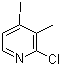 2-氯-4-碘-3-甲基吡啶分子结构 (CAS 153034-88-9)