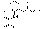 CAS # 15307-77-4, Diclofenac ethyl ester, 2-(2,6-dichloroanilino)phenylacetate