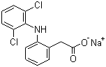 structure of CAS# 15307-79-6, Diclofenac sodium