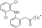 structure of CAS# 15307-81-0, Diclofenac potassium