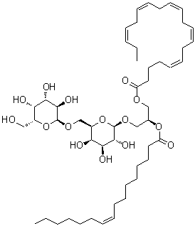 CAS # 1531639-03-8, (2S)-3-[[(5Z,8Z,11Z,14Z,17Z)-1-Oxo-5,8,11,14,17-eicosapentaen-1-yl]oxy]-2-[[(9Z)-1-oxo-9-hexadecen-1-yl]oxy]propyl 6-O-alpha-D-galactopyranosyl-beta-D-galactopyranoside