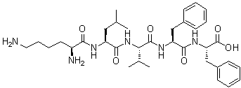 CAS 登录号：153247-40-6, L-赖氨酰-L-亮氨酰-L-缬氨酰-L-苯丙氨酰-L-苯丙氨酸