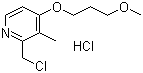 structure of CAS# 153259-31-5, 2-氯甲基-3-甲基-4-(3-甲氧丙氧基)吡啶盐酸盐