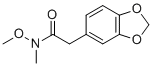 structure of CAS# 153277-41-9, 2-(苯并[d][1,3]二氧杂环戊烯-5-基)-N-甲氧基-N-甲基乙酰胺