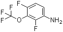 CAS # 153338-24-0, 2,4-Difluoro-3-(trifluoromethoxy)aniline, 3-Amino-2,6-difluoro(trifluoromethoxy)benzene