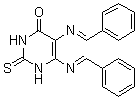 2,3-二氢-5,6-二[(E)-(苯基亚甲基)氨基]-2-硫代-4(1H)-嘧啶酮分子结构 (CAS 1533426-72-0)