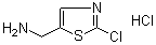 2-氯-5-噻唑甲胺单盐酸盐分子结构 (CAS 153471-67-1)