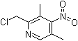 2-氯甲基-3,5-二甲基-4-硝基吡啶分子结构 (CAS 153476-68-7)