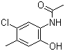 structure of CAS# 153506-14-0, 2-乙酰氨基-4-氯-5-甲基苯酚