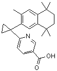 structure of CAS# 153559-76-3, 6-[1-(5,6,7,8-四氢-3,5,5,8,8-五甲基-2-萘基)环丙基]-3-吡啶羧酸