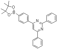 CAS 登录号：1536209-84-3, 2,4-二苯基-6-[4-(4,4,5,5-四甲基-1,3,2-二氧硼杂环戊烷-2-基)苯基]嘧啶